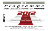Programme Janvier 2012