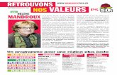 Programme liste PS, Retouvons nos valeurs avec Hélène Mandroux