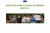 CARNET DE CHANTS CAMPRIEU 2011 PARTIE 1