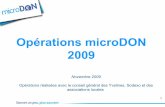 Opération carte microDON 2009