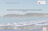Cavalaire - Rapport d'Orientations Budgétaires 2012