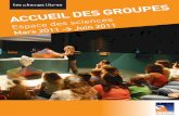 Programme groupe mars à juin 2011