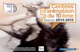 Activités 2014 / 2015 des centres d'animation de Paris 10 / CRL10