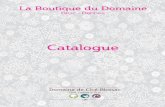 catalogue boutique Domaine de Cicé Blossac