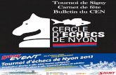 Bulletin 2013 - Cercle d'échecs de Nyon (CEN)