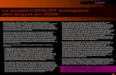 Le projet CATALIST enregistre des acquis en 2009
