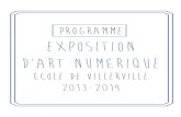 Programme Exposition d'art numérique - école de Villerville - 13/14