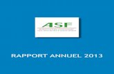 2013 rapport annuel de l asf