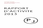 RAPPORT D'ACTIVITE POITIERS JEUNES 2013