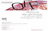Revue de presse - festival OFF d'Avignon - 21 juillet 2014