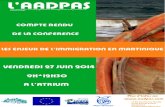 Compte-rendu de la  conférence de l'AADPAS sur les enjeux de l'immigration en Martinique