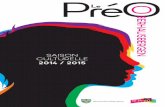 Brochure de saison culturelle 14 -15 Le PréO