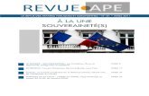 Revue APE - n°1 - Souverainetés (mars 2011)