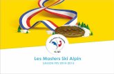 Plaquette Masters Ski Alpin - Saison 2014-2015