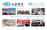 ATL - Active Travel & Language : Brochure Hiver & Printemps 2015