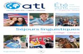 ATL - Active Travel & Language : Brochure Séjours linguistiques 2015
