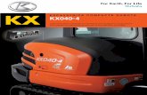 KX040-4 Excavatrice Compacte