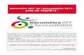 APF - Baromètre de l'accessibilité 2013