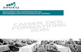 Cahier des formations 2015
