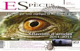 Especes selection 2011 2015