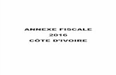 Annexe Fiscale de la loi des finance 2016 - Côte d'Ivoire