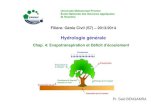 Cours Hydrologie GC - Evapo