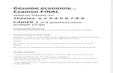 Exam Final Économie - Résumé S.R