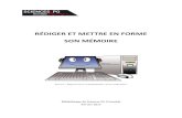 PDF Rediger Et Mettre en Forme Memoire