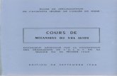Cours de Mecanique Du Vol Avion ALAT 1965