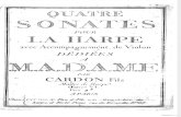 Cardon Jean Baptiste Sonates Pour Harpe Violon Violin Part 2