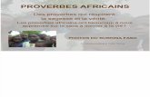 La sagesse des proverbes africains