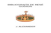 Alexander-Bibliografía de René Guénon