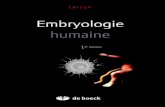 Embryologie Humaine(Par Le Monde Des Pharma)