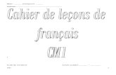 Cahier de Lecons de Francais Ens Cm1 Enseignant