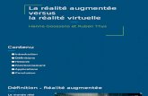 Réalité virtuelle  versus  réalité augmentée (1)