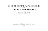 GILSON, Étienne. Christianisme Et Philosophie