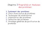 Ch.3 Propriétés Et Analyses Des Protéines
