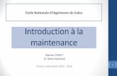 Introduction à la maintenance