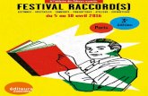 Festival Raccords 2016 - Les éditeurs associés