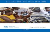 Coopération OMS - Côte d'Ivoire 2012-2013 Rapport Biennal