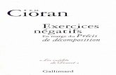 Exercices Negatifs - Cioran, E. M
