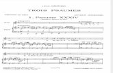 Honegger - Trois Psaumes (Th. de Bèze Et Cl.marot) Pour Voix Et Piano