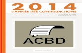 Rapport de l'ACBD : 2014, année des contradictions
