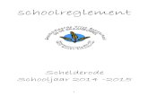Schoolreglement 2014-2015 Schelderode