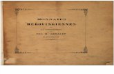Monnaies mèrovingiennes de la collection de feu M. Renault de Vaucouleurs