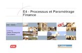 E4 Processus Et Paramétrage Finance