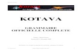 Official grammar of Kotava (v3.05, sept 2005)