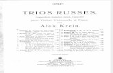 (SCORE) Krein, Aleksandr - Nocturne Op5 No1 (Composition Moderne Russe de Scriabine Transcrite Pour Violon, Violoncelle Et Piano)