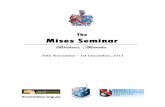 2013 Mises Seminar Programme
