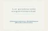 (Radiesthésie) Observatoire Zététique - Le protocole experimental